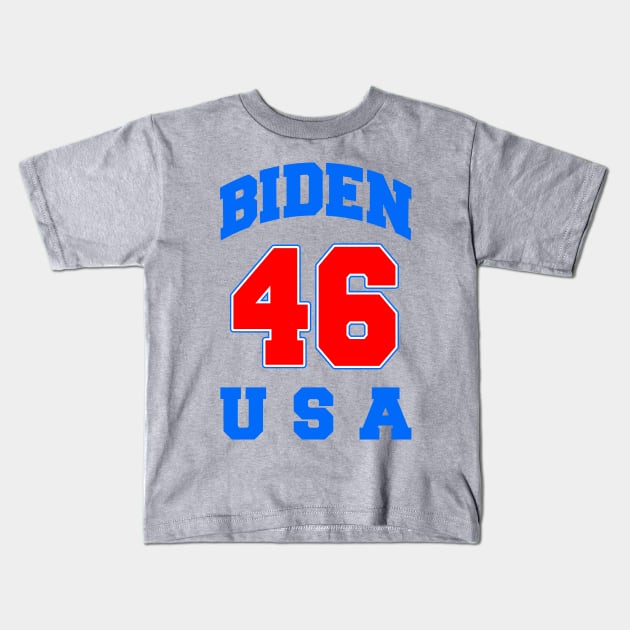 Biden 46 USA Kids T-Shirt by MotiviTees